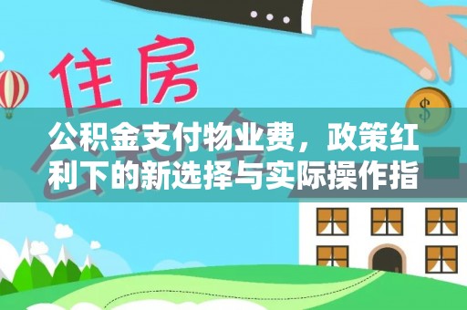 高碑店公积金支付物业费，政策红利下的新选择与实际操作指南