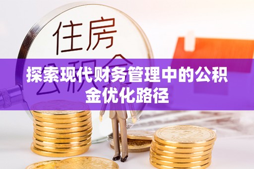 高碑店探索现代财务管理中的公积金优化路径