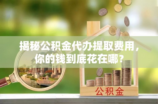 高碑店揭秘公积金代办提取费用，你的钱到底花在哪？