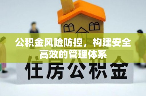 高碑店公积金风险防控，构建安全高效的管理体系
